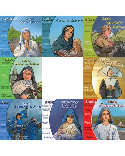 8 CD Les saintes de l'Eglise